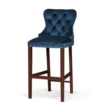 Scaun Bar Madame Bleumarin/Nuc BL86 - l51 x A60 x h115 cm imagine