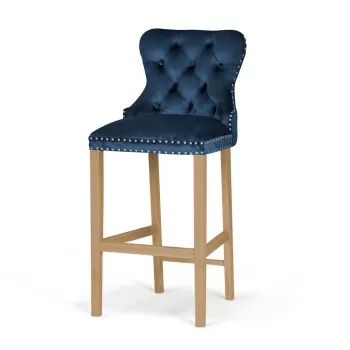 Scaun Bar Madame Bleumarin/Stejar BL86 - l51 x A60 x h115 cm imagine