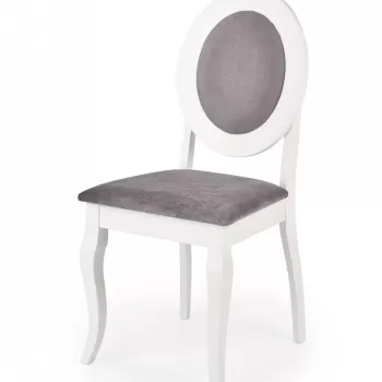 Scaun Barock material gri alb imagine