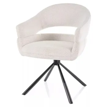 Scaun Borgo bej/negru Raven22 imagine