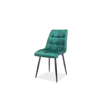Scaun catifea Chic verde - H 89 cm imagine