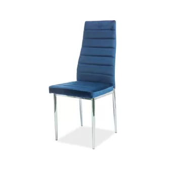 Scaun catifea H-261 albastru - H 96 cm imagine