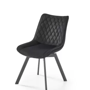 Scaun catifea K520 negru imagine