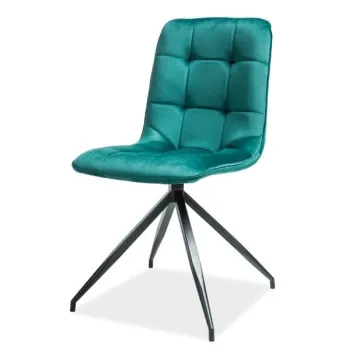 Scaun catifea Texo verde - H 87 cm imagine