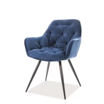 Scaun Cherry velvet bleumarin Blu86 imagine