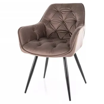 Scaun Cherry velvet cappuccino Blu38 imagine