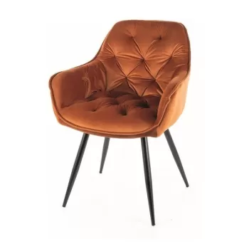 Scaun Cherry velvet cinnamon Blu4215 imagine