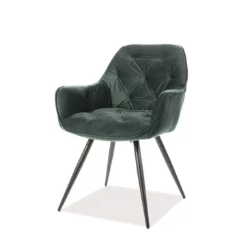 Scaun Cherry velvet verde Blu78 imagine