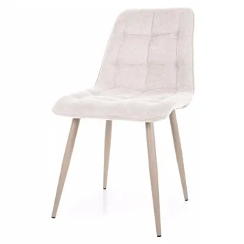 Scaun Chic bej deschis/casmir Brego22 imagine