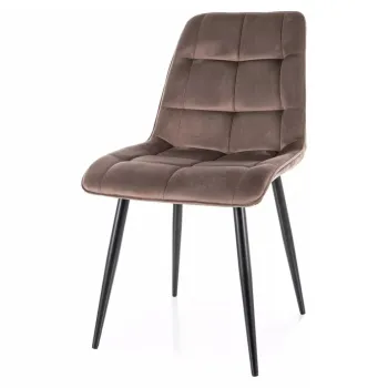 Scaun Chic velvet cappuccino Blu38 imagine