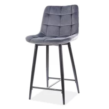 Scaun de bar Chic H-2 Gri - H92 cm imagine