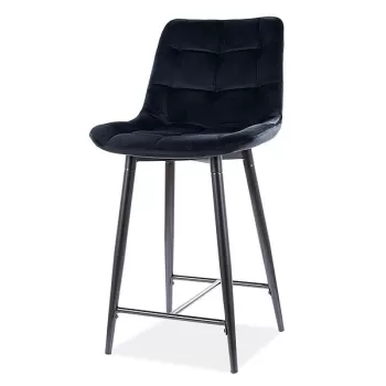 Scaun de bar Chic H-2 Negru - H92 cm imagine