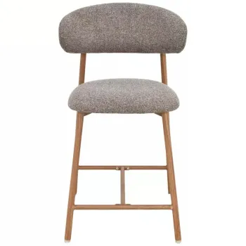 Scaun de bar Elton H-2 Noelle cappuccino 256 / stejar imagine