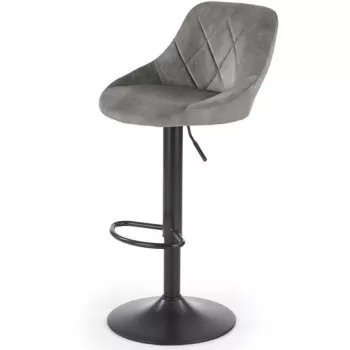 Scaun de bar H-101 velvet gri - H106 imagine