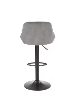 Scaun de bar H-101 velvet gri - H106 imagine