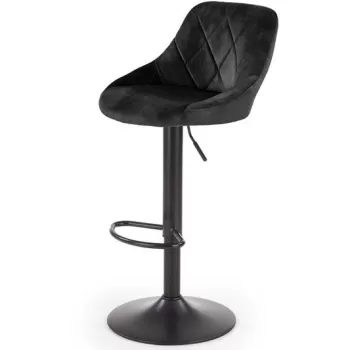 Scaun de bar H-101 velvet negru imagine