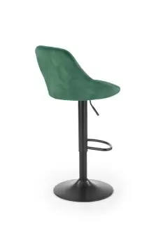 Scaun de bar H-101 velvet verde - H106 imagine