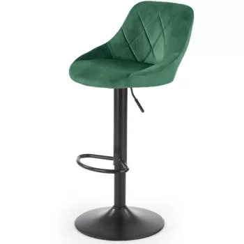 Scaun de bar H-101 velvet verde - H106 imagine