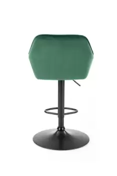 Scaun de bar H-103 velvet verde - H114 cm imagine