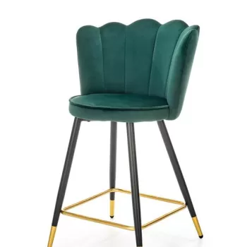 Scaun de bar H-106 velvet verde imagine