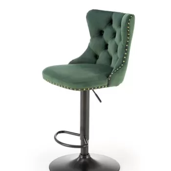Scaun de bar H-117 velvet verde imagine