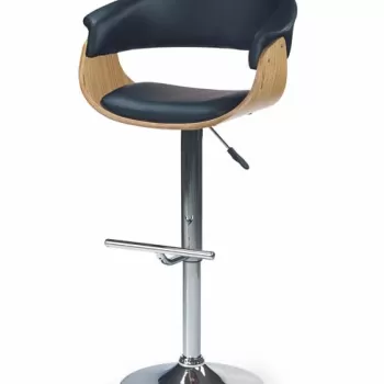 Scaun de bar H-45 negru imagine