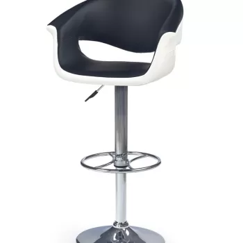 Scaun de bar H-46 alb negru imagine
