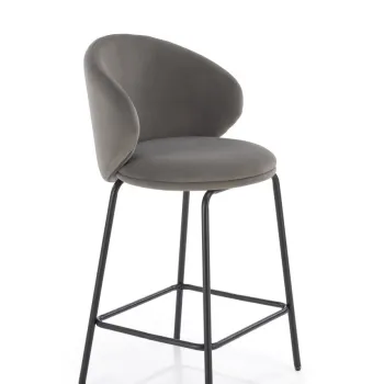 Scaun de bar H121 gri/negru imagine