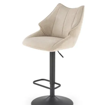 Scaun de bar H122 bej/negru imagine