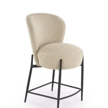 Scaun de bar H126 stofa bej H95 cm imagine