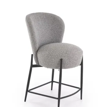 Scaun de bar H126 stofa gri H95 cm imagine