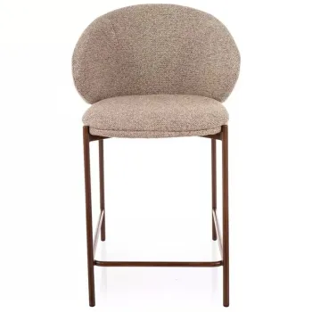 Scaun de bar Kioto H-2 bej 253 / nuc imagine