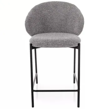 Scaun de bar Kioto H-2 gri 254 / negru mat imagine