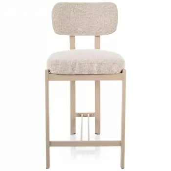 Scaun de bar Misaki H-2 bej deschis 255 / casmir imagine