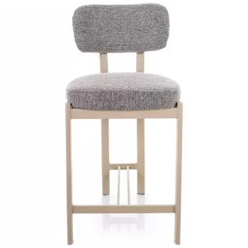 Scaun de bar Misaki H-2 gri 254 / casmir imagine
