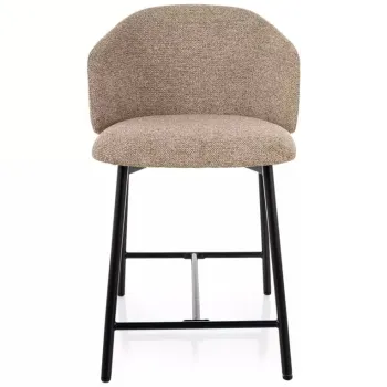 Scaun de bar Osaka H-2 bej 253 / negru mat imagine