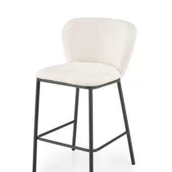 Scaun de bar plusat H-119 crem imagine