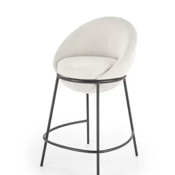 Scaun de bar tapitat H-118 bej imagine