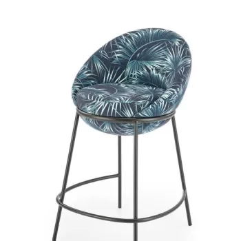 Scaun de bar tapitat H-118 multicolor imagine