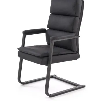 Scaun de birou Adriano SKID negru H109 cm imagine