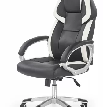 Scaun de birou Barton negru alb imagine