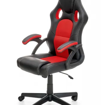 Scaun de birou Berkel negru/rosu H117 cm imagine