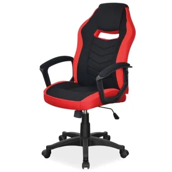 Scaun de birou Camaro negru/rosu H106 imagine