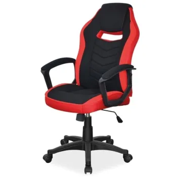 Scaun de birou Camaro negru/rosu H106 imagine