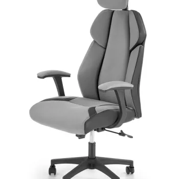 Scaun de birou Chrono gri/negru L128 cm imagine