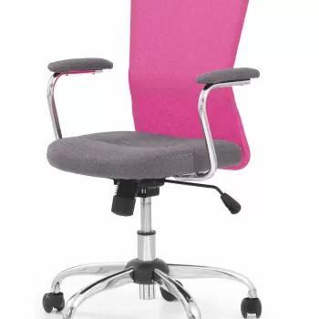 Scaun de birou copii Andy gri roz imagine