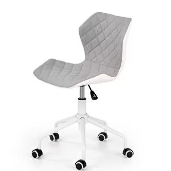 Scaun de birou copii Matrix III alb gri imagine