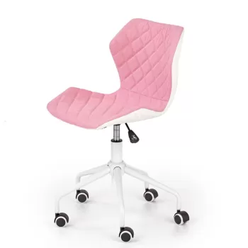 Scaun de birou copii Matrix III alb roz imagine
