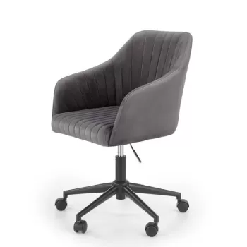 Scaun de birou Fresco Velvet Gri - H89 cm imagine