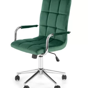 Scaun de birou Gonzo 4 Velvet Verde - H105 cm imagine